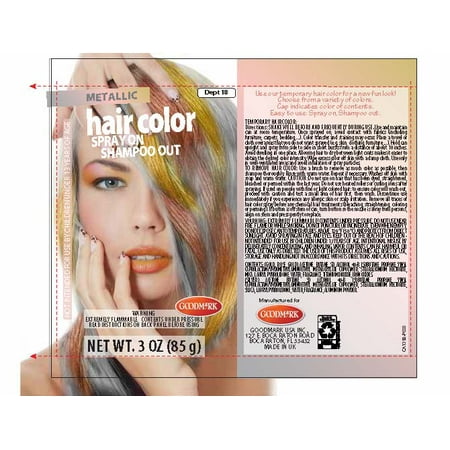 Halloween Temporary Metallic Hair Color Spray Silver Walmart Com