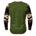 thumbnail image 4 of Goodtrade8 Plus Size Tops for Men Casual Plus Size Button Green Printed Long Sleeve Crew Neck Winter Shirts for Men, 4 of 4