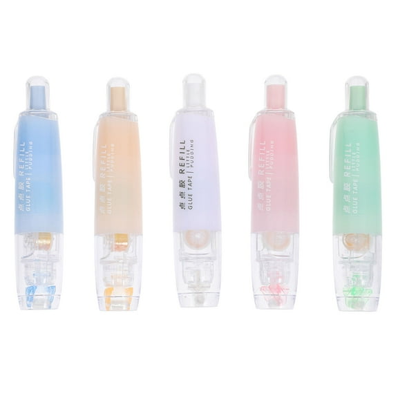 WHAMVOX  5 Pcs Glue Pen Dots DIY Crafts Supplies Stick Pens for Card Making