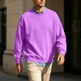 thumbnail image 5 of Enjoytime Crewneck Sweatshirt Mens Casual Long Sleeve Fleece Sweatshirts Fall Winter Lightweight Pullover Tops, 5 of 6