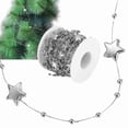 thumbnail image 4 of ABS Electroplated Bead Chain, 10 Meters, Five Pointed Star Decorative String, for DIY Hand Bouquet, Wedding Decoration, 4 of 7