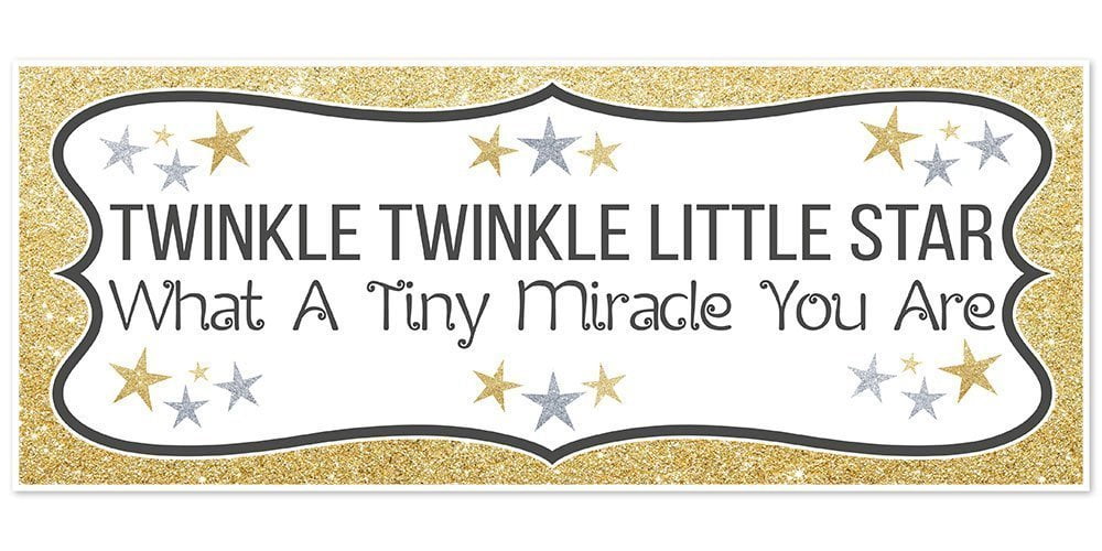 twinkle twinkle little star banner walmart