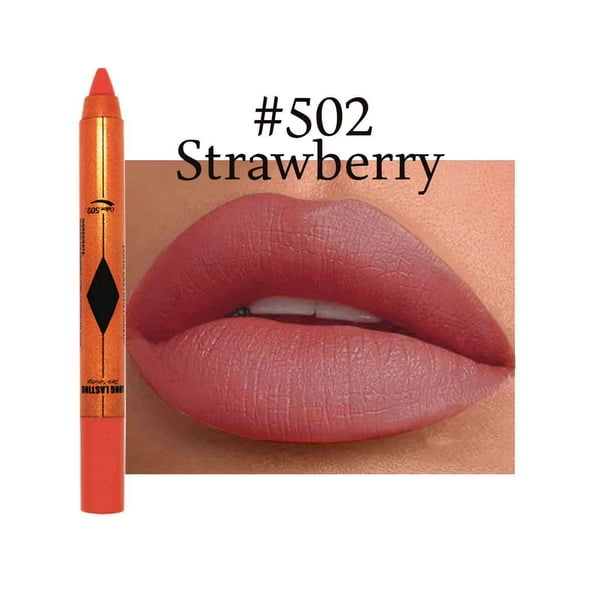 Lápiz de brillo labial antiadherente mate | Aceite labial mágico que cambia de color para labios más voluminosos | Fórmula impermeable de larga duración que no se desvanece | Acabado natural