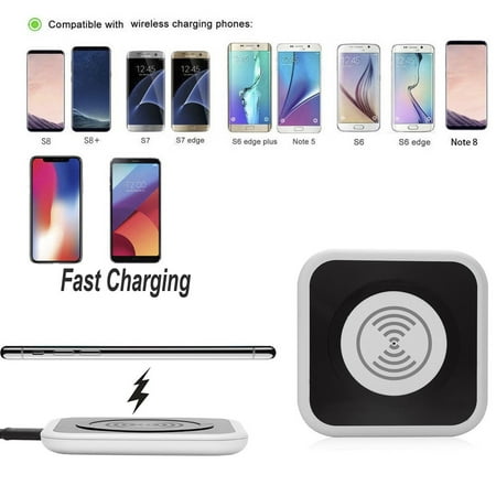 Mignova Qi Wireless Fast Charger Charging Pad for iPhone 8 Plus X Note 8 9 S8 S9 Plus LG G6