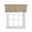 Khaki, variant on Brown Farmhouse Kitchen Valances for Windows Farmhouse Linen Window Valance Curtain for Living Room Window Treatment Vintage Country Monochrome Textured Valance Rod Pocket Topper Drape, 42 x 12 Inch