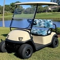 thumbnail image 2 of HUIACONG Blue Tie Dye Pattern All-Weather Protection Golf Cart Seat Cover for Outdoor Travel, Golf Cart Seat Covers 2 Pack Universal Design, 2 of 7