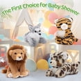thumbnail image 4 of MaoGoLan 4 Pcs Safari Stuffed Animals Stuffed Forest Animals Lions/Tigers/Leopards/Wolf Plush Toy, 4 of 16