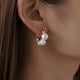 thumbnail image 1 of HomeKingdee 2 Pcs Fashion Letter C Shape Pearl Earrings - Cute Beautiful Earrings for Women for Wedding Anniversary Christmas Valentine Birthday Thanksgiving Gift, 1 of 5