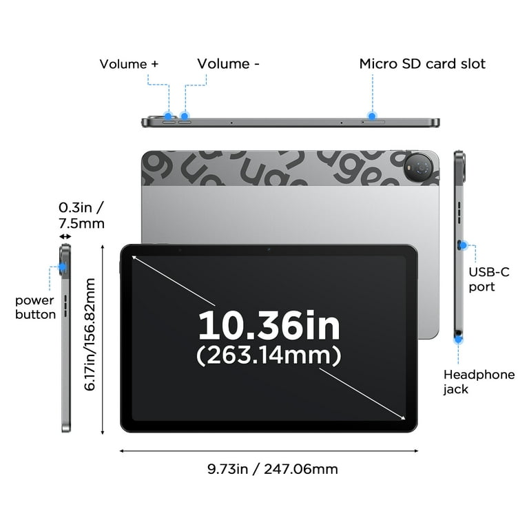 UGEE UT2 Fun Drawing Pad, Standalone Graphics Tablet No