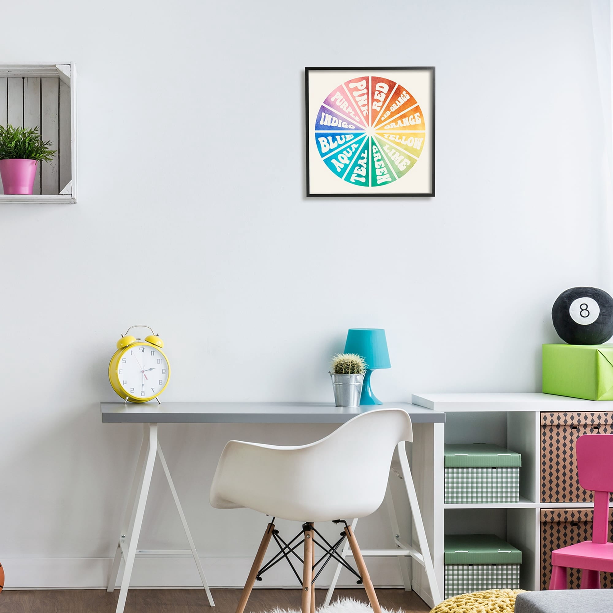 Stupell Industries Informative Hue Chart Rainbow Diagram Design, 17 x 30, Design by Daphne Polselli