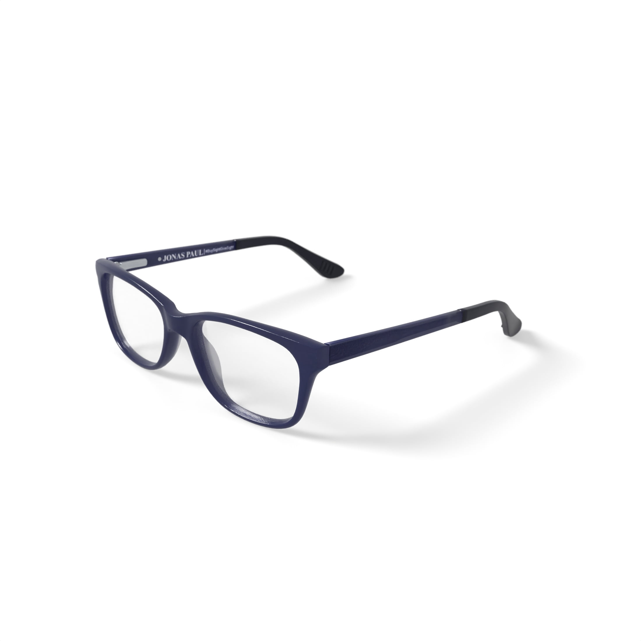 Jonas Paul Youth Miles/Maddie Prescription Eyeglasses with Case, Blue Tortoise