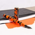 thumbnail image 2 of Conklin Stylograph Mosaic Orange Black Fountain Pen, 2 of 8