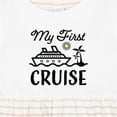 thumbnail image 4 of Inktastic My First Cruise with Cruise Ship and Palm Trees Girls Baby Dress, 4 of 5