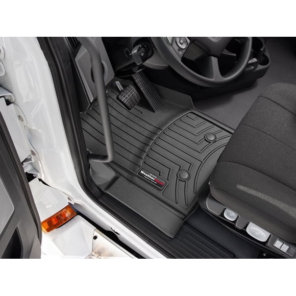 Weathertech Floor Liner 4416301V FloorLiner; Vehicle Fitment 2019-2021 Freightliner Cascadia; With Vinyl Floors; With Automatic Transmission Vehicles; Front; Molded Fit; Black