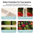 thumbnail image 3 of Cactus Travel Portable Square Decorative Box Jewelry Stand: All-in-One Earring Holder, Ring Keeper, Necklace & Bracelet Organizer - Storage Box for Girls and Women, 3 of 6