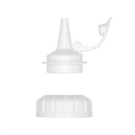 OXO SoftWorks Chef's Oil and Vinegar Dispenser Plastic Squeeze Bottle, 16 oz, White