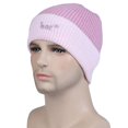 thumbnail image 5 of Ljudmp Womens Mens Color Block Ribbed Knit Beanie Stretch Brimless Hat Winter Thick Casual Windproof Daily Knit Skull Cap Pink, 5 of 5