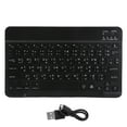 thumbnail image 2 of Clavier Sans Fil, Clavier d'Ordinateur, Saisie Rapide, Rétroéclairage RGB Portable 10 Pouces pour Ordinateurs Portables, Tablettes, Téléphone Intelligent, Noir, 2 of 7