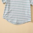 thumbnail image 6 of Utoimkio Toddler Baby Boys Summer Clothes Short Sleeve Striped Print T-Shirt Tops+Short Pants Two Piece Summer Outfit Set, 6 of 9
