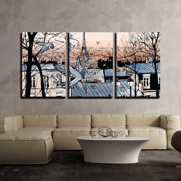 Get Wall26 3 Piece Canvas Wall Art Vector Montmartre In Paris For iPhone Get Wallpaper Wall26 3 Piece Canvas Wall Art Vector Montmartre In Paris Free