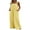 Yellow, variant on nvzhuang Women’s Fashion Jumpsuit Casual Button Wide Leg Suspender Overalls with Pockets
