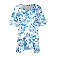 thumbnail image 2 of Camisas de Manga Larga para las Mujeres Cuello Redondo Impreso de Ajuste Suelto, Top de Moda de Verano Sexy para el Uso Diario, 2 of 6