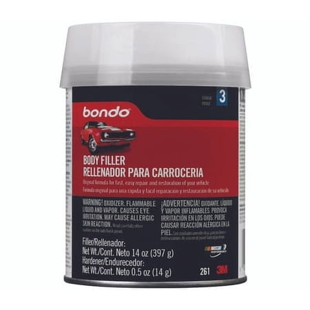 3M 261 Bondo Automotive Body Filler, 1 Pint