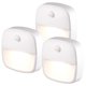 thumbnail image 1 of paquetes de luz nocturna LED con batería, luz interior con sensor de movimiento para pasillo, dormitorio, luz direccional (blanco cálido), 1 of 5