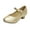 Gold, variant on 6 Years Girls Dress Shoes Chunky High Heels Ankle Strap Party Wedding Princess Pump for Little Big Kid Black