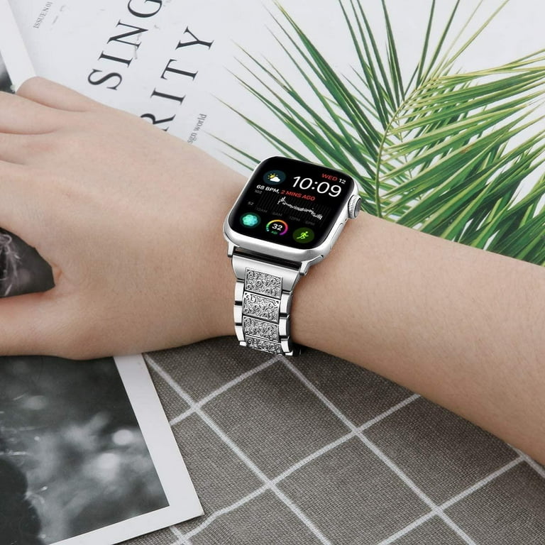 Women Apple Watch Band 41mm 45mm Adjustable Links Iwatch 