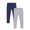 Dark Blue+Gray, variant on Uccdo 2-Pack Toddler Little Girls Casual Cotton Leggings Solid Color Stretch Tights Skinny Pants 2-8T
