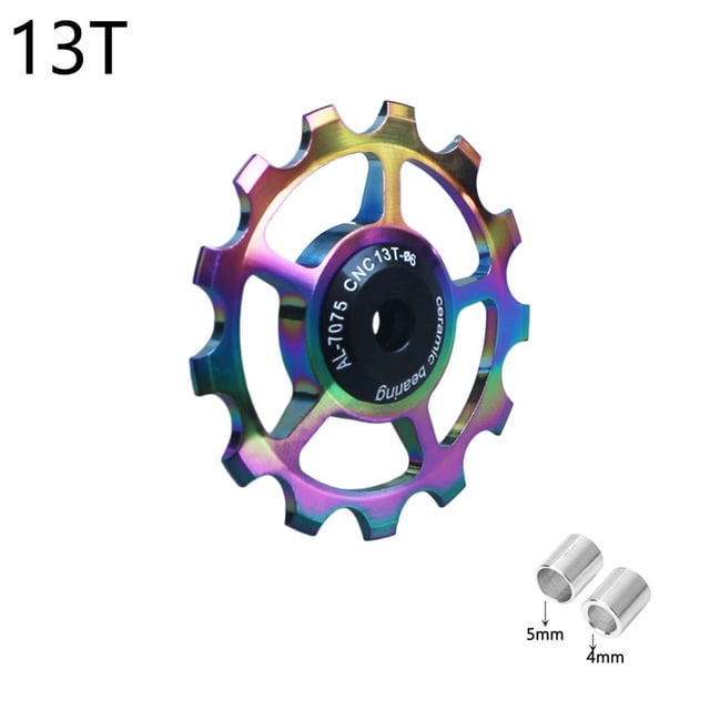 Rueda guía de dial trasero de cerámica para bicicleta de montaña, accesorios de transmisión de aleación de aluminio 11T-16T