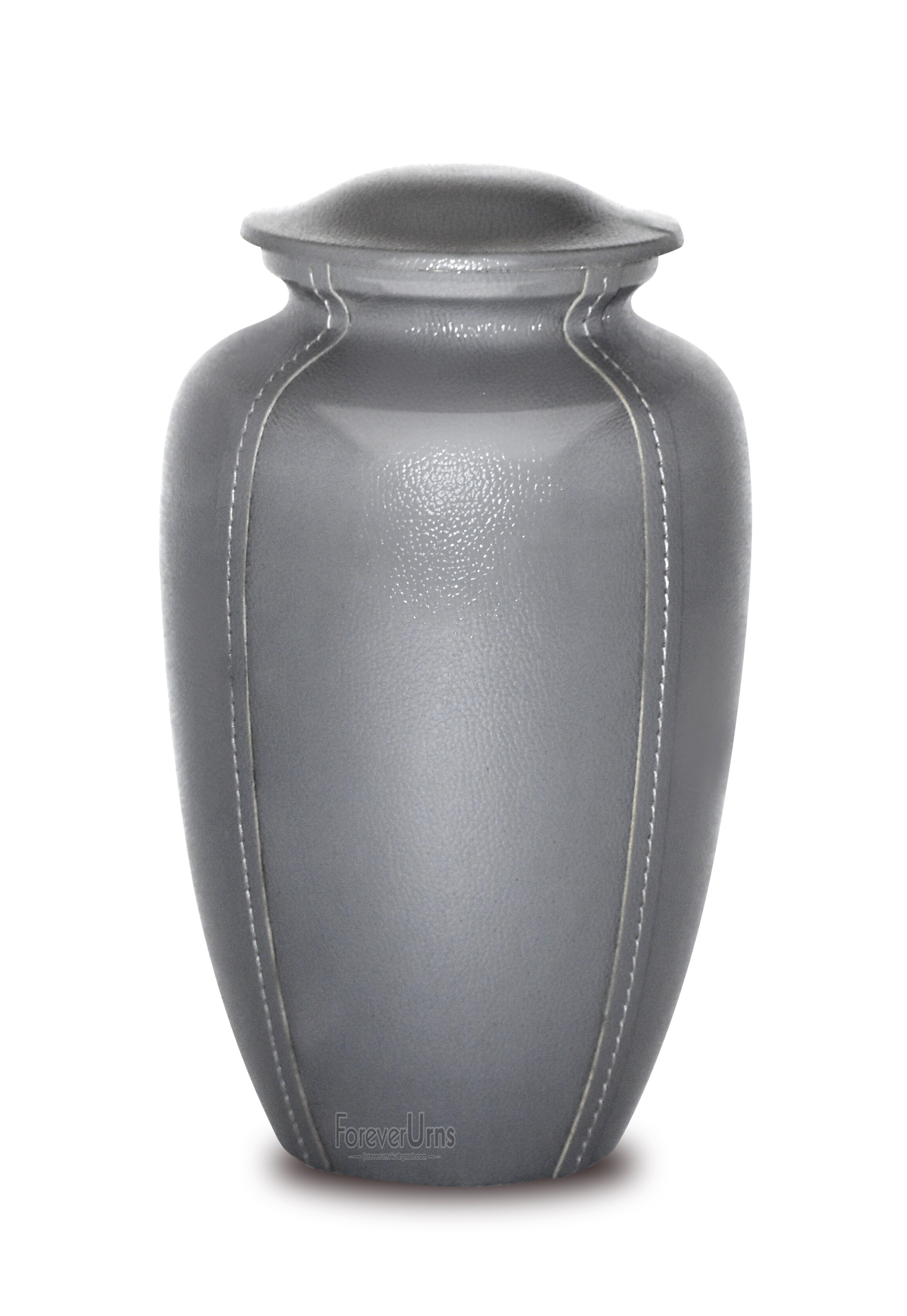 FOREVER URNS CHERISH THE MEMORIES Adult Cremation Urn for Ashes Classic Leather Urn (Light