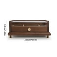 thumbnail image 3 of FENOHREFE Practical Wood Jewelry Storage Case Chest Storage Organizers with 3 Drawers with Elegant Styles for Home Decoration, 3 of 7