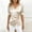 Beige, variant on Women V-Neck Puff Sleeve Wrap Ruched Asymmetrical Hem Casual Satin Blouse