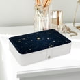 thumbnail image 6 of Constellation PU Leather Necklace Organizer Jewelry Box Earring Organizer with Removable Compartment, Portable, 6 of 6