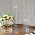thumbnail image 4 of Efavormart Lovely 4 Tier Acrylic 16 inch Crystal Glass Clear Cake Dessert Decorating Stand For Birthday Xmas Party Wedding, 4 of 11