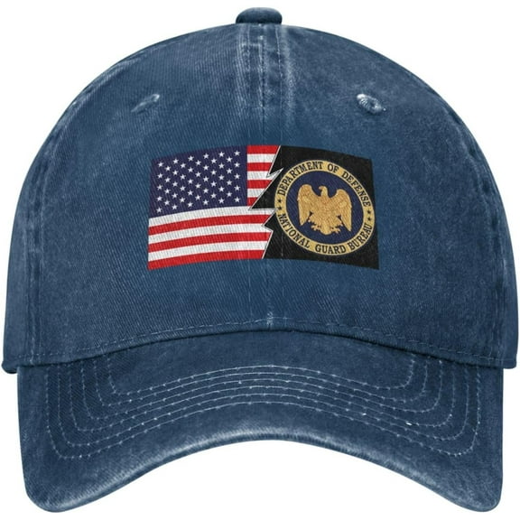 The Official Seal of The National Guard Bureau and America Baseball Cap for Men Women Hat Adjustable Vintage Cotton Dad Caps