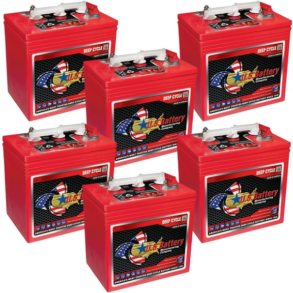 US Battery US125CS T-125 6V 240Ah Flooded Lead Acid GC2 Deep Cycle Battery x 6