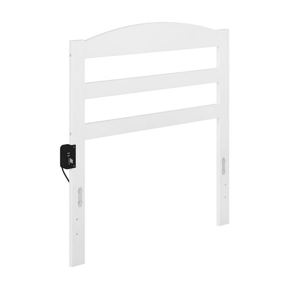 AFI Warren Traditional Wooden Twin Headboard in White