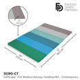 thumbnail image 4 of FDP SoftScape 4ft x 6ft Runway Tumbling Mat - Soft, Sturdy Foam, 3-Fold Exercise Mat; Safe Indoor Active Play, Gymnastics Practice, Training, Stretching for Kids - Contemporary, 4 of 4