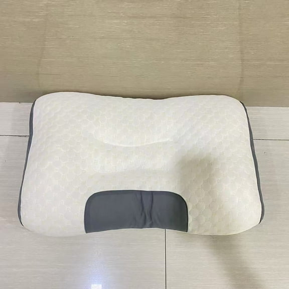 PixTach Head supporting pillows,100% Natural Premium Latex Pillow,Memory Emulsion Pillow, Neck Contour Cervical Orthopedic Pillow for Sleeping Side Back Stomach Sleeper, Ergonomic Bed Pillow