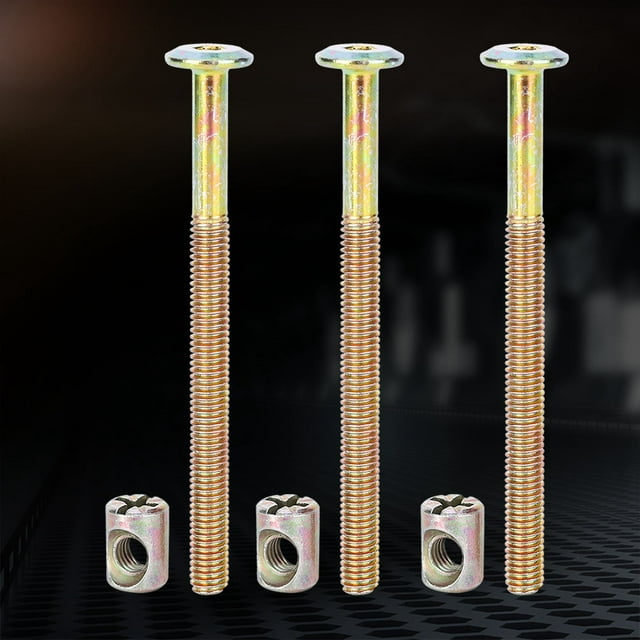Replacement 10 Pcs/Set Carbon Steel Connector , 6mm Furniture , Zinc Plated For Home Improvement For Industrial Hardware