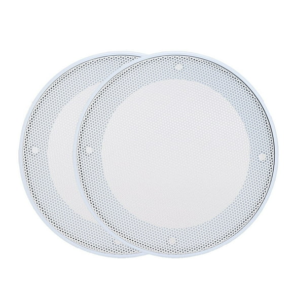 Speaker Protection Cover - 2PCS 4-inch Loudspeaker Decorative Guard (White)