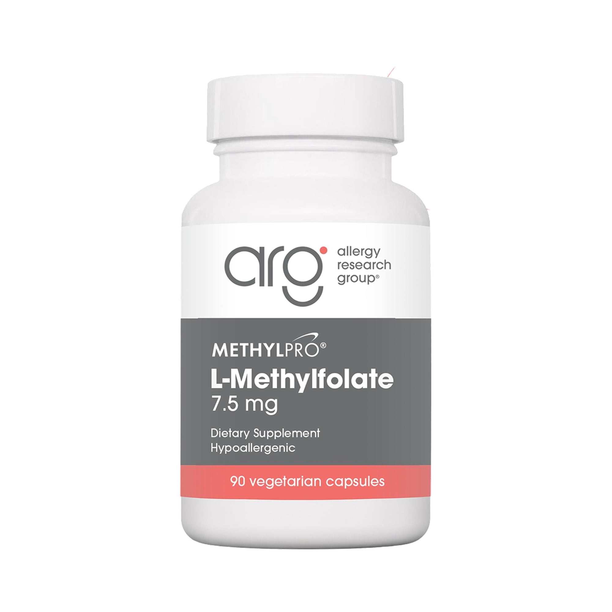 MethylPro 7.5mg L-Methylfolate - Professional Strength Active Methyl Folate, 5-MTHF Supplement for Mood Support & Homocysteine Methylation - Gluten-Free with No Fillers (90 Capsules)