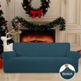 thumbnail image 2 of Easy-Going Jacquard Stretch Sofa Slipcover Non Slip Couch Cover, Sofa Size, Deep Teal, 2 of 7