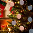 thumbnail image 3 of 9 Pcs Velvet Christmas Balls Flocked Tree Ornaments 3.15 Inch, Soft Velvet Baubles with Hanging Rope for Xmas Tree, Flocked Christmas Ornaments for Holiday Wreath and Garland Decor, 3 of 5