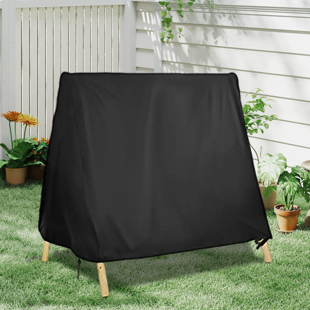 A Frame Patio Swing Cover Waterproof 210D Oxford Outdoor Furniture Protector with Wind-Resistant Design