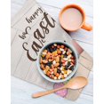 thumbnail image 3 of Happy Easter Kitchen Dish Towels for Drying Dishes Set of 2, Colorful Spring Eggs Beige Wooden Waffle Weave Microfiber Hand Tea Bathroom Towels Quick Dry & Absorbent Towel 12x12, 3 of 7