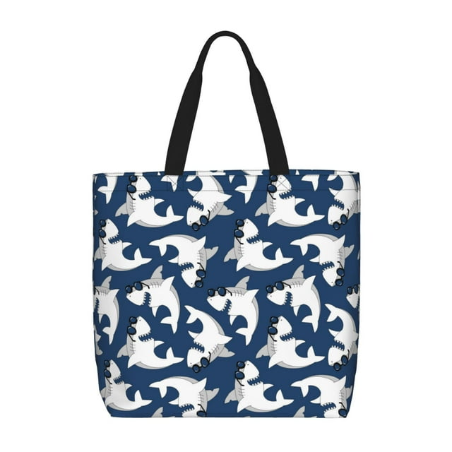 Balery Shark Bolsa de Mano para Mujeres con Cremallera, Bolsa de Gimnasio con Compartimentos, Bolsa para Laptop, Bolsa para Trabajo